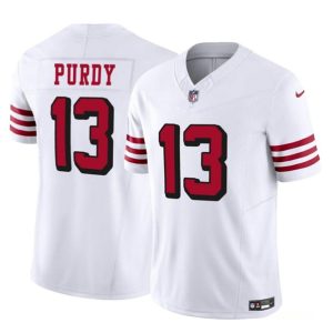 San Francisco 49ers #13 Brock Purdy 2023 F.U.S.E. White Vapor Untouchable Limited Stitched Jersey