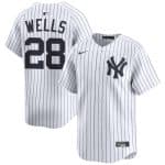 New York Yankees #28 Austin Wells White 2025 Home Limited Stitched Jersey