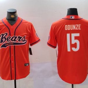 Chicago Bears #15 Rome Odunze Orange Cool Base Stitched Jersey