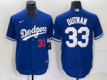 Los Angeles Dodgers #33 James Outman Royal Cool Base Stitched Jersey