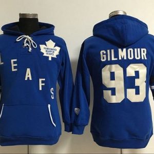 Toronto Maple Leafs #93 Doug Gilmour Blue Old Time Heidi Hoodie NHL Hoodie