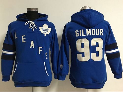 Toronto Maple Leafs #93 Doug Gilmour Blue Old Time Heidi Hoodie NHL Hoodie
