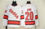 Carolina Hurricanes #20 Sebastian Aho White Stitched Jersey