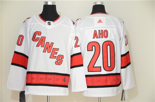 Carolina Hurricanes #20 Sebastian Aho White Stitched Jersey