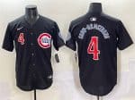 Chicago Cubs #4 Pete Crow-Armstrong Black Limited Stitched Jersey