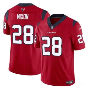 Houston Texans #28 Joe Mixon Red 2024 F.U.S.E. Vapor Untouchable Stitched Jersey