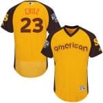Mariners #23 Nelson Cruz Gold Flexbase Authentic Collection 2016 All-Star American League Stitched Jersey