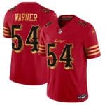 San Francisco 49ers #54 Fred Warner Red Gold 2025 F.U.S.E. ¡°Rivalries¡± Vapor Limited Stitched Jersey