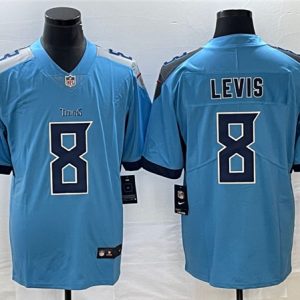Tennessee Titans #8 Will Levis Blue Vapor Untouchable Stitched Jersey