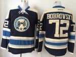 Blue Jackets #72 Sergei Bobrovsky Navy Blue Alternate Stitched Jersey