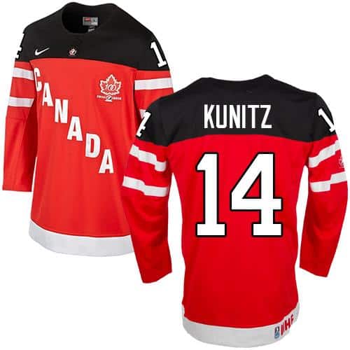 Olympic CA. #14 Chris Kunitz Red 100th Anniversary Stitched Jersey