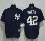Yankees #42 Mariano Rivera Navy Blue New Cool Base Stitched Jersey