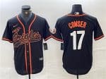 Baltimore Orioles #17 Colton Cowser Black Cool Base Stitched Jersey