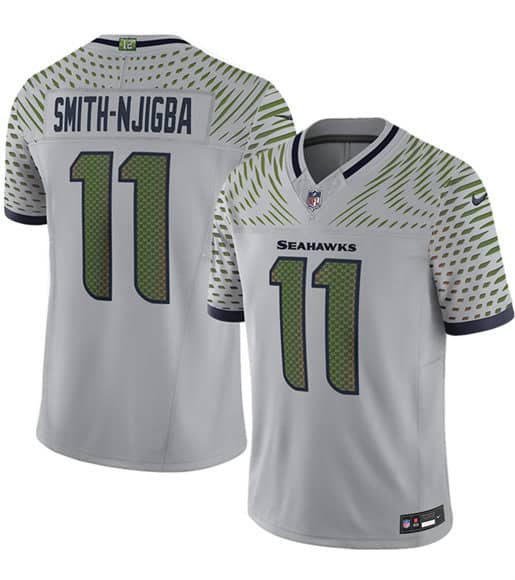 Seattle Seahawks #11 Jaxon Smith-Njigba Gray 2025 F.U.S.E. ¡°Rivalries¡± Vapor Untouchable Limited Football Stitched Jersey
