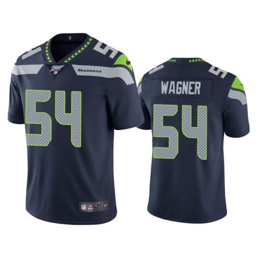 Seahawks #54 Bobby Wagner Steel Blue Stitched Limited 100th Season Jersey