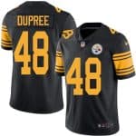 Steelers #48 Bud Dupree Black Stitched Limited Rush Nike Jersey