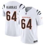 Cincinnati Bengals #64 Ted Karras White 2025 F.U.S.E. Vapor Untouchable Limited Stitched Jersey