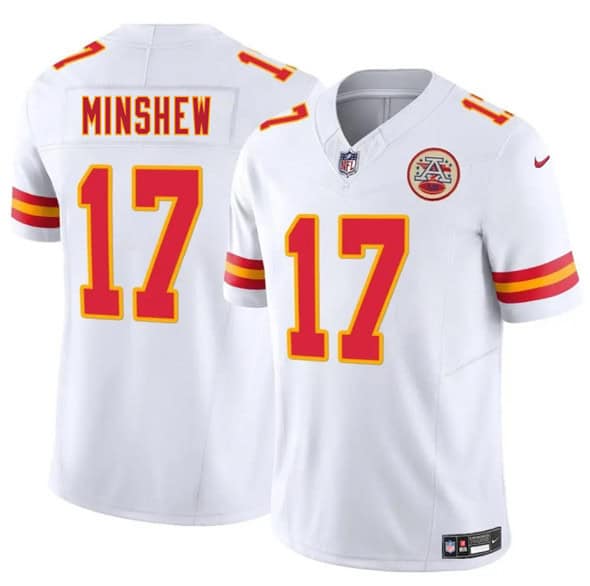 Kansas City Chiefs #17 Gardner Minshew White 2025 F.U.S.E. Vapor Untouchable Limited Football Stitched Jersey