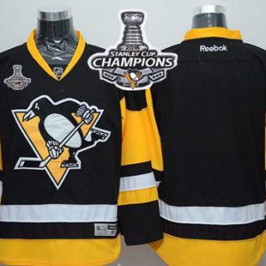 Penguins Blank Black Alternate 2016 Stanley Cup Champions Stitched Jersey