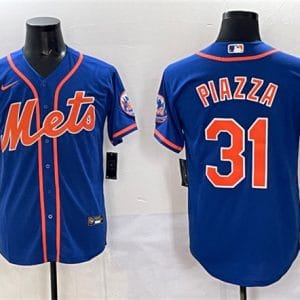 New York Mets #31 Mike Piazza Blue Cool Base Stitched Jersey