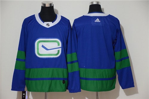 Vancouver Canucks Blue Stitched Jersey