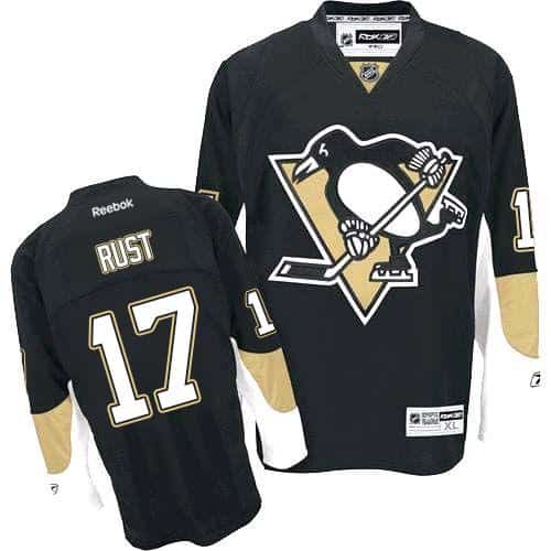 Penguins #17 Bryan Rust Black Home Stitched Jersey