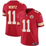 Kansas City Chiefs #11 Carson Wentz Red Vapor Untouchable Limited Stitched Jersey