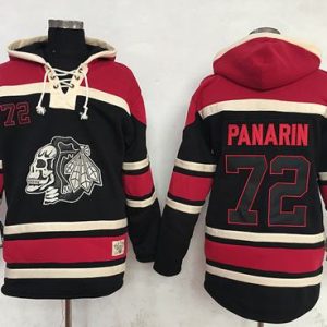 Blackhawks #72 Artemi Panarin Black Sawyer Hooded Sweatshirt Stitched Jersey