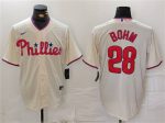 Philadelphia Phillies #28 Alec Bohm Cream Cool Base Stitched Jersey