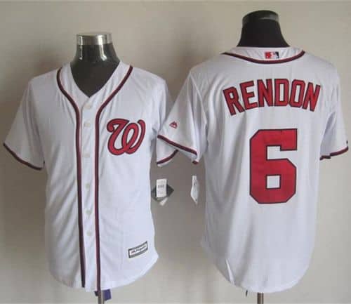 Nationals #6 Anthony Rendon White New Cool Base Stitched Jersey