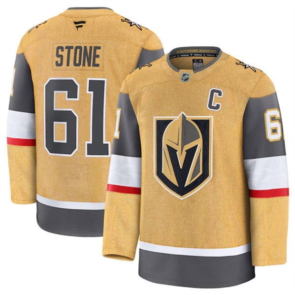 Vegas Golden Knights #61 Mark Stone Gold 2024-25 Home Stitched Jersey