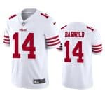 San Francisco 49ers #14 Sam Darnold White Vapor Untouchable Limited Stitched Jersey