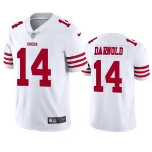 San Francisco 49ers #14 Sam Darnold White Vapor Untouchable Limited Stitched Jersey