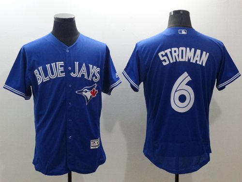 Blue Jays #6 Marcus Stroman Blue Flexbase Authentic Collection Stitched Jersey