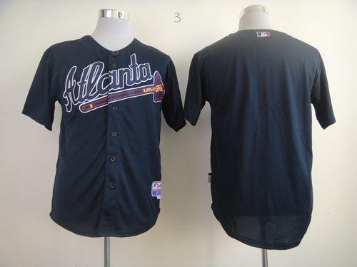 Braves Blank Blue Alternate Stitched Jersey