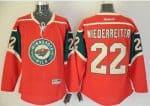 Wild #22 Nino Niederreiter Red Stitched Jersey
