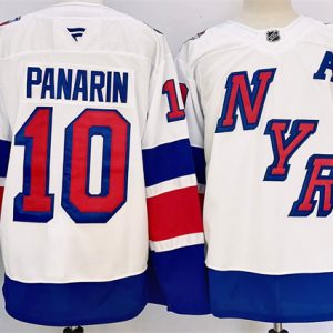 New York Rangers #10 Artemi Panarin White 2024-25 Stadium Series Stitched Jersey