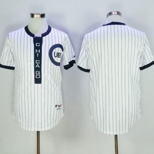 Cubs Blank White 1909 Turn Back The Clock Stitched Jersey