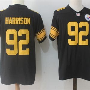Pittsburgh Steelers #92 James Harrison Black Limited Rush Stitched Nike Jersey