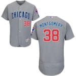 Cubs #38 Mike Montgomery Grey Flexbase Authentic Collection Road Stitched Jersey