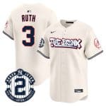 New York Yankees #3 Babe Ruth Cream The Bronx Graffiti V2 Vapor Limited Stitched Jersey