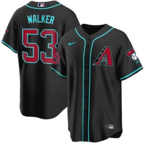 Arizona Diamondbacks #53 Christian Walker Black 2024 Cool Base Stitched Jersey