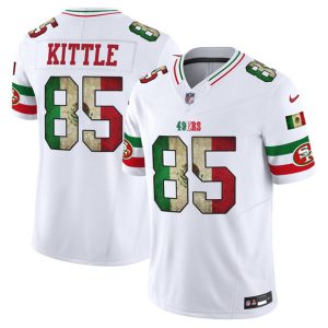 San Francisco 49ers #85 George kittle White 2025 F.U.S.E. Mexico Vapor Limited Football Stitched Jersey