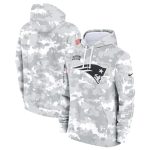 New England Patriots 2024 Arctic Camo Salute To Service Club Fleece Pullover Hoodie