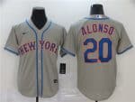 New York Mets #20 Pete Alonso Grey Cool Base Stitched Jersey