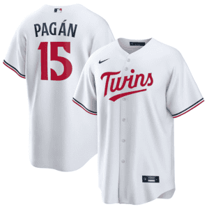 Minnesota Twins #15 Emilio Pag¨¢n White Cool Base Stitched Jersey
