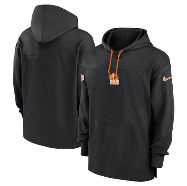 Cleveland Browns Black Performance Pullover Hoodie