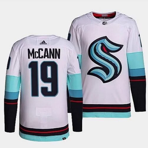 Seattle Kraken #19 Jared McCann White Stitched Jersey