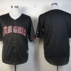 Angels Of Anaheim Blank Black Fashion Stitched Jersey