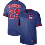 Chicago Cubs #23 Ryne Sandberg Royal Cooperstown Collection Legend Stitched Jersey